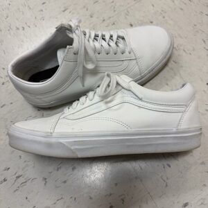 Classic White Leather Sneakers